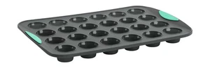 Mini bandeja para magdalenas Trudeau estructura silicona 24 cavidades, gris/como nueva - Imagen 1 de 2