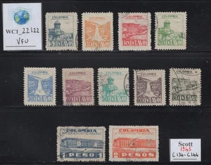 WC1_22122.COLUMBIA. Wertvoller Luftpostsatz 1945. Sc. C134-C144. Gebraucht - Bild 1 von 1