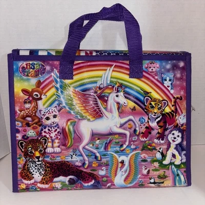 Lisa Frank Tríptico Portafolio 2016 Arco Iris Unicornio Carpeta Pegatinas Puzzle SIN USAR Foto 1 de 4