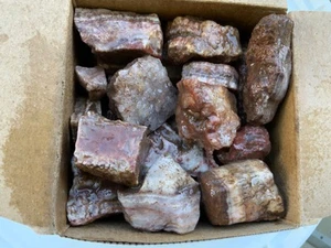 1,3Kg Lot Stufen Hartmannsdorf Ost Erzgebirge Sachsen Achat Kristalle Roh HA0607 - Bild 1 von 6