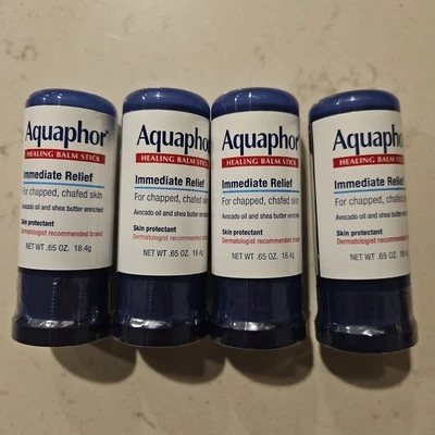 Aquaphor Healing Balm Stick Skin Protectant Avocado Oil Shea 0.65 Oz X4 - Image 1 of 2