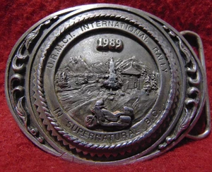 WRMCI International Rally Motorcycle 1989 Limited Ed 56/500 Belt Buckle - Picture 1 of 9