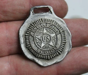 Vintage American Legion Watch Fob Pendant Medallion - Picture 1 of 3