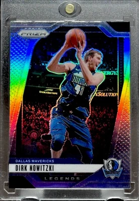 Dirk Nowitzki RARE HOLO REFRACTOR PRIZM INVESTMENT CARD SSP MINT MAVERICKS - Image 1 of 4