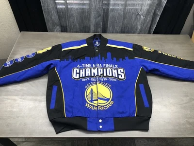 Golden State Warriors bomber jacket 4X NBA  Finals Champs XL NWT - Image 1 of 4