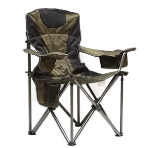 Portable camping chair, thickened camping leisure stool with backrest,fishing. - Picture 1 of 5