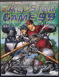 1999 49th NHL All-Star Game Autographed Program x42 Signed HOF Brodeur JSA - Picture 1 of 20