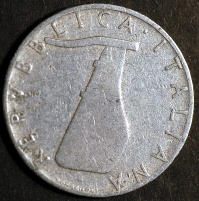 Italy 5 Lire 1955 KM# 92 - Image 1 of 2