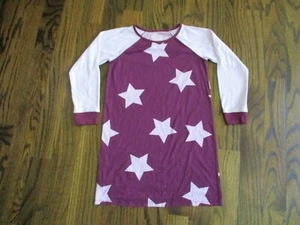 CAT & JACK PURPLE STARS GIRL'S NIGHTGOWN SIZE M 7-8 VGUC - Picture 1 of 3