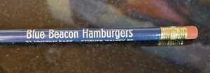 BLAUE Leuchtfeuer HAMBURGER Newark, N.J. Restaurantladen Souvenir Bleistift Vintage - Bild 1 von 7