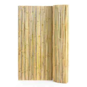 Natural Rolled Bamboo Fence,Eco-Friendly Bamboo Privacy Fence 6 ft. H x 8 ft. L - Picture 1 of 8