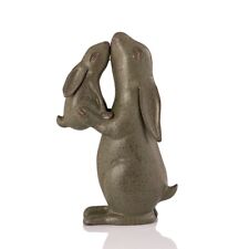 SPI Home Tender Moment Rabbits Cast Aluminum Garden Sculpture 21 Inches High