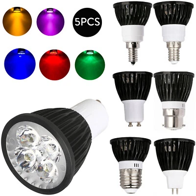 Dimmable Led Spotlight Bulb 110v 220v E27 Gu10 Mr16 E14 Gu5.3 B22 Red Blue Green - Image 1 of 4