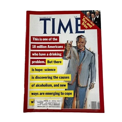 TIME Magazine: Nov 1987 - Americans with a Drinking Problem Science & Alcoholism - Image 1 of 4