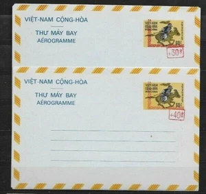 VIET NAM CONG HOA 3 DIFF COPERTINE STAMPATE NON USATE FVF - Foto 1 di 2