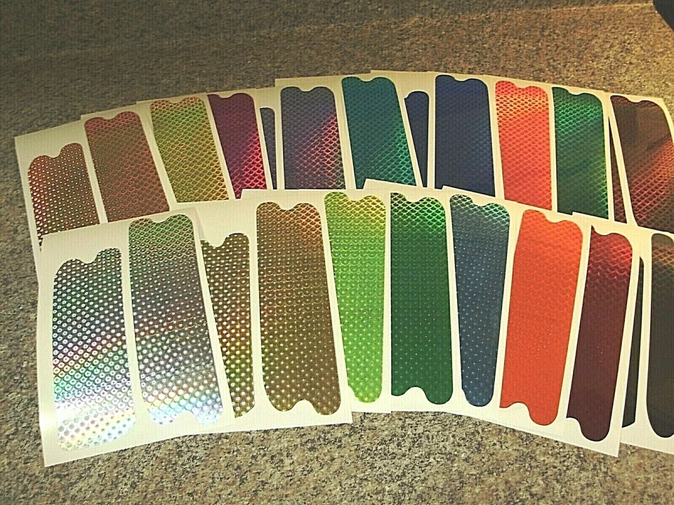 8" Pro Troll Flasher Die Cut Pair 1/4" Holographic Fish Scale Fishing Lure Tape - Image 1 of 1