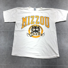 Vintage Galt Sand White Graphic Mizzou Tigers T-shirt Adult Size M USA Made