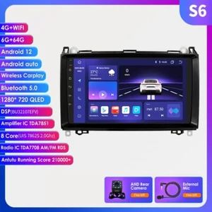 Für Mercedes Benz W639 W906 W169 Sprinter Android Navi 9"Autoradio CarPlay 6+64G - Picture 1 of 14