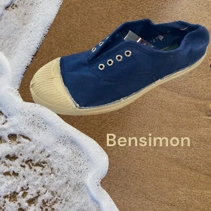 Bensimon Lace Up Canvas Tennis Shoes Color Fuchisa 3/4 - Euro Size 37  U.S. 6. - Picture 1 of 5