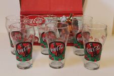 Vintage Coca-Cola 6 Bell Soda Glasses Indiana Glass 1999