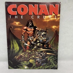 CONAN THE CRUEL - RARE PAPERBACK BOOK - ROBERT E HOWARD BOOK fantasy art drawing - Picture 1 of 12