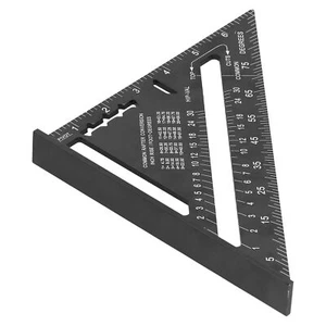 7inch Triangular Ruler Aluminum Alloy Scale Measuring Ruler Miter For Industrial - Picture 1 of 16