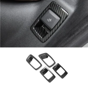 Para BMW X3 G01 2018-2024 Fibra de Carbono 4X Asiento Trasero Ajuste Botón Cubierta Tapicería - Imagen 1 de 6