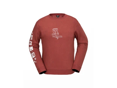 VOLCOM FELPA UOMO INVERNO G4652501 RWD  ESSENTIAL REDWOOD - Imagen 1 de 2