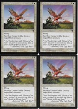 MTG: DARAJA GRIFFIN Visions UNCOMMON; played, Excellent condition x4