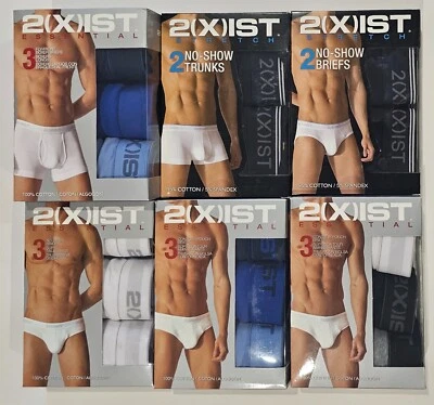 2XIST  Mens Brief, Boxer Brief, No-Show Trunk, No-Show Briefs Underwear You Pick - Image 1 of 4