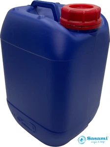 Kunststoff Kanister blau 5 Liter UN stapelbar mit Schraubverschluss DIN 51 rot - Picture 1 of 1