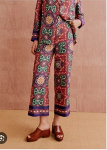 Sezane Christiano Crop Wide Leg Trousers Size 34 uk 6 Bnwt £130 - Picture 1 of 6