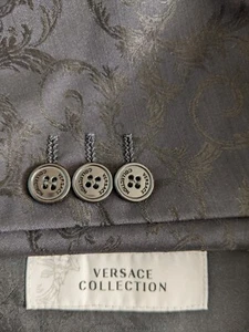Versace COLLECTION Jacquard Paisley Evening Dinner Blazer Smoking Jacket 56 46R - Picture 1 of 9