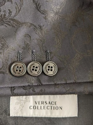 Versace COLLECTION Jacquard Paisley Evening Dinner Blazer Smoking Jacket 56 46R - Image 1 of 4