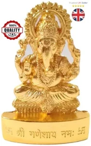 Lord Ganesha Hindu God Metal Idol Statue Lord Of Beginning Obstacles Wisdom Luck - Picture 1 of 2