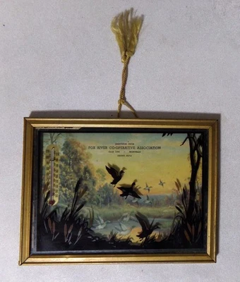 1949 Fox River Co-op Silhouette Thermometer - Image 1 of 3