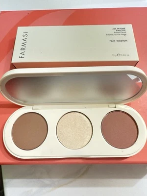 Bronceador paleta todo en uno FARMASI - justo a mediano 0,45 OZ Foto 1 de 4