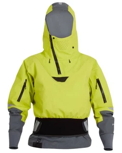 NRS Element Gore-Tex Pro Semi-Dry Top Women's Jacket, Chartreuse, Large - Picture 1 of 10