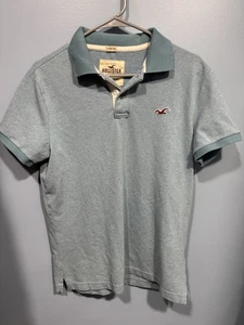 Hollister California Men's Button Polo Shirt Size Medium - Picture 1 of 3