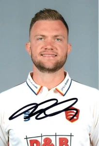 PHOTO PORTRAIT 6x4 signée ESSEX & ENGLAND CRICKET : SAM COOK + CERTIFICAT D'AUTHENTICITÉ - Photo 1/1
