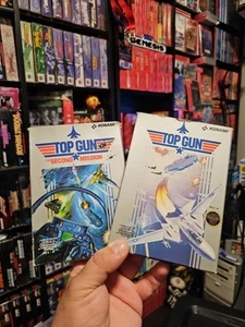 Top Gun And Second Mission NES Game Lot Nintendo Konami w/ Box Cart Sleeve - Picture 1 of 24