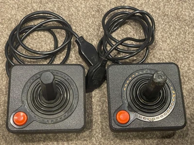 2 x Official Atari 2600 Joystick Controllers - Tested & Working - Image 1 of 4