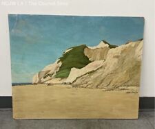 "Gay Head Cliffs" Martha's Vinyard Oil on Board by Fred H. Daniels 1945 Signed.