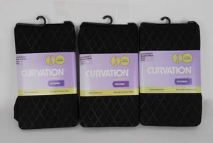 3 PAAR BLICKDICHTE RAUTENMUSTER MIKROFASER STRUMPFHOSEN STRUKTUR SCHWARZ - STRUMPFHOSE - Bild 1 von 20