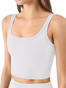 KIKIWING Women's Seamless Sports Bra Workout Crop Top Tank Tops for Women Long M - Picture 1 of 4