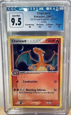 Charizard EX Power Keepers 6 CGC 9.5 W/ Strongest Subs That Exist! Easy PSA 10 - Image 1 of 2