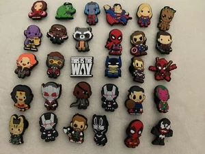 Mixed 20Pcs Random Super Heros Cute PVC Shoes Charms Decor For Croc And Jibbit - Picture 1 of 1