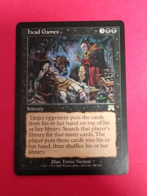 Magic the Gathering 1x HEAD GAMES - Onslaught - MtG Black Rare NM Sorcery - Image 1 of 2