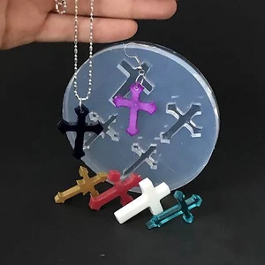 4 Kreuze Tablett Form (MP152) Anhänger Ohrringe Charm Form. Silikonform - Bild 1 von 5