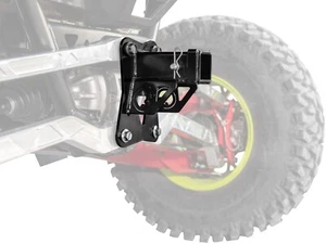 SuperATV 2" Rear Receiver Hitch for Polaris RZR Pro R (2022+) - Black - Picture 1 of 8